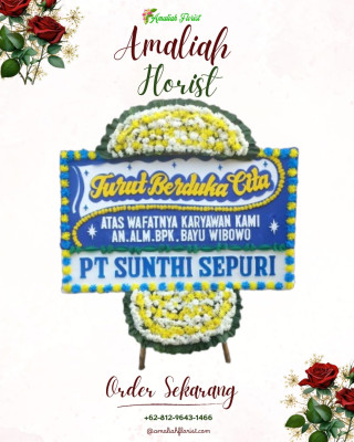 Papan Bunga Duka di Senduro